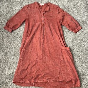 Roolee rust orange dress